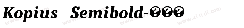 Kopius   Semibold字体转换